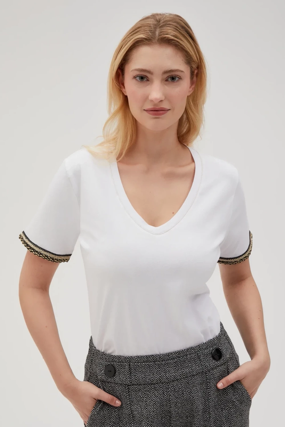 Marisse Women's Blouse Z-Ts-4540 White