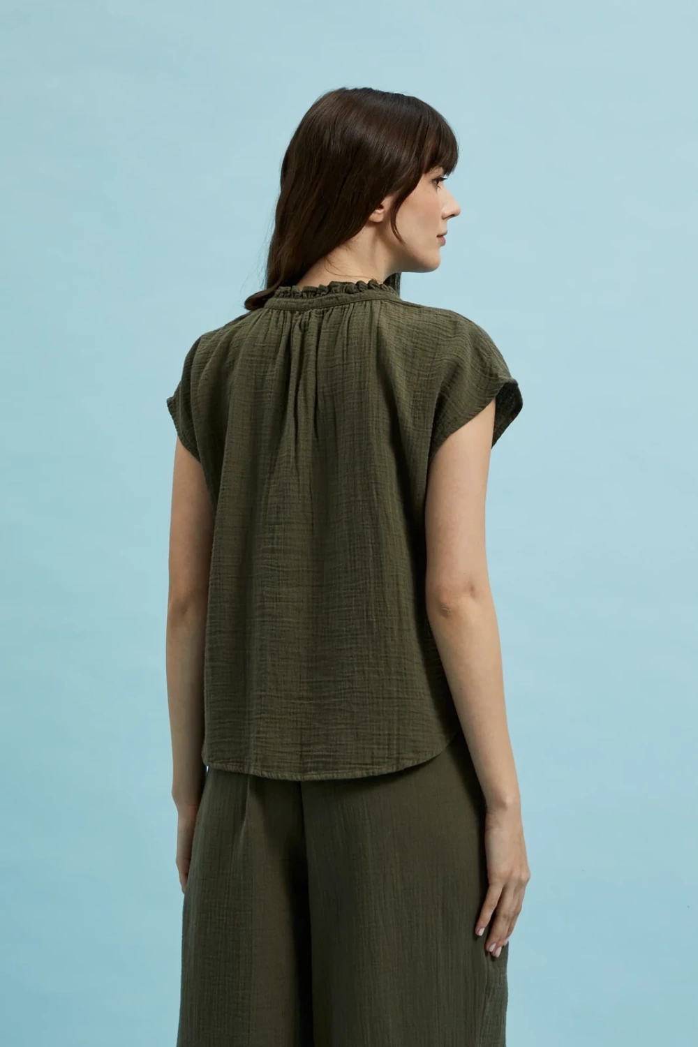 Marisse Women&#039;s Shirt L-Ko-4363 D.Olive