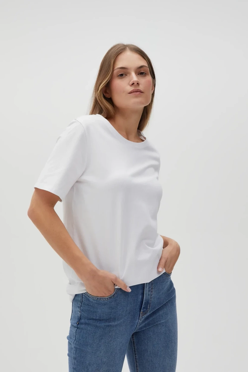 Marisse Women&#039;s T-Shirt L-Ts-4624 White
