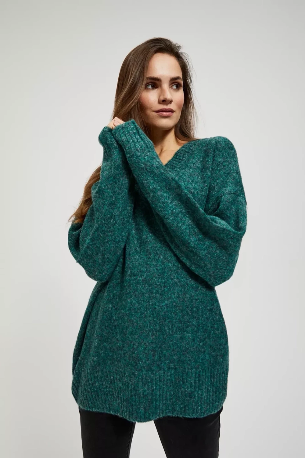 Marisse Plain V-Neck Sweater