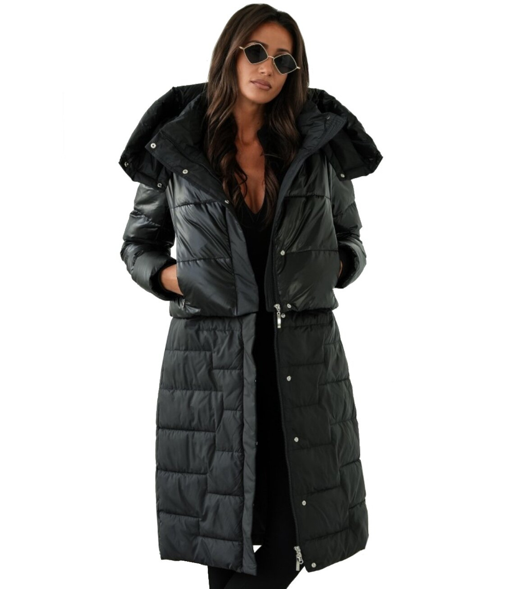 Pri Quilted 2-in-1 Insulated coat Can be worn as a jacket