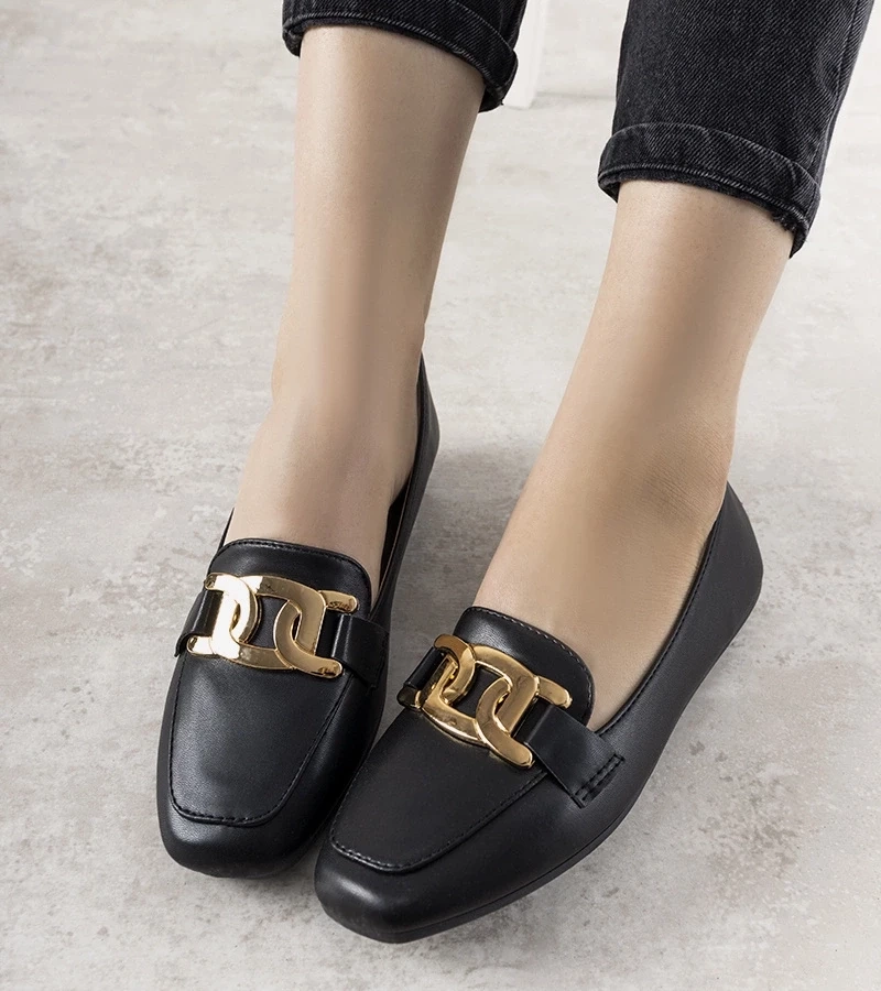 D/CEO Black loafers Hashtag