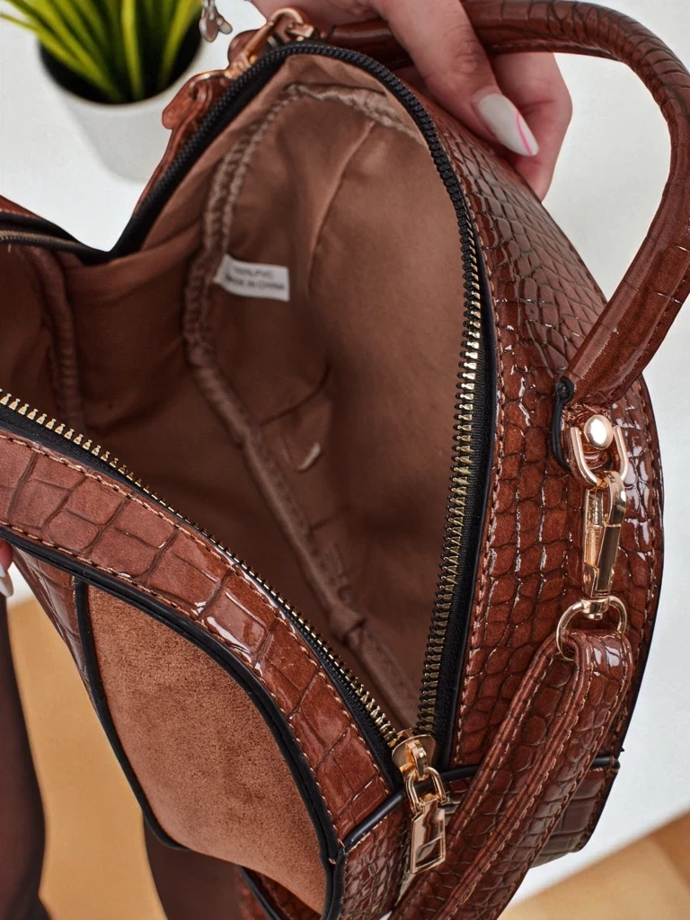 Resti Small women's handbag made of lacquered eco-leather Lunar Space