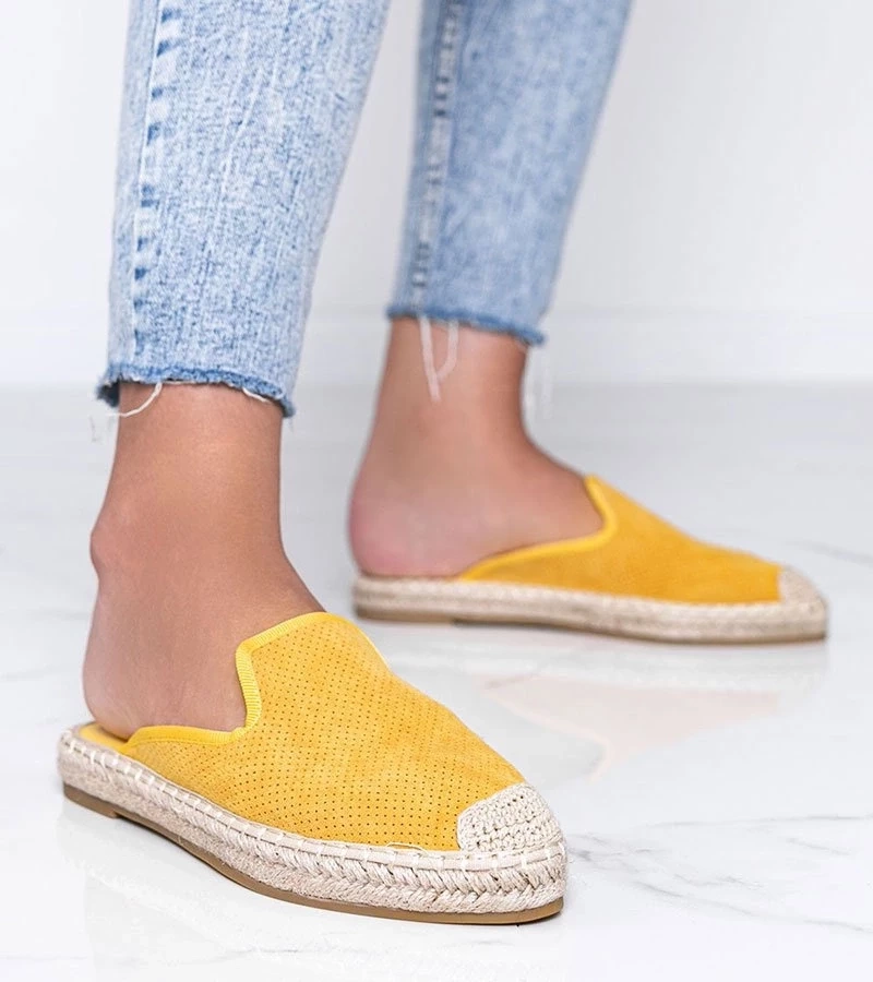 Gemre Șlapi galbeni cu partea din față încorporată Kinshasa