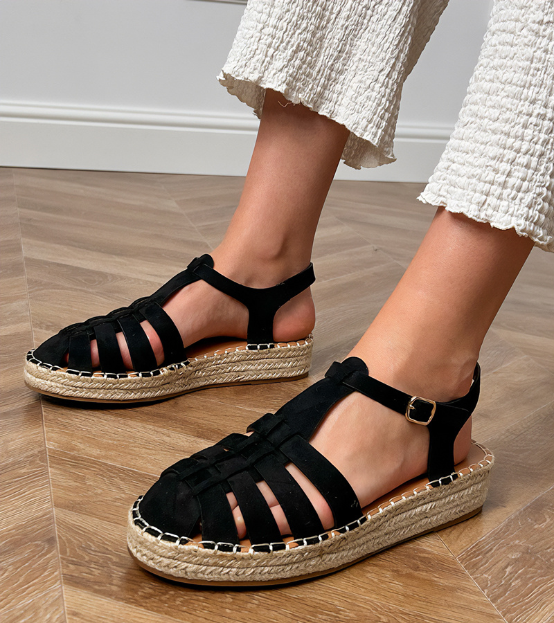 D/CEO Beige woven flip-flops with sequins on straps Lanora