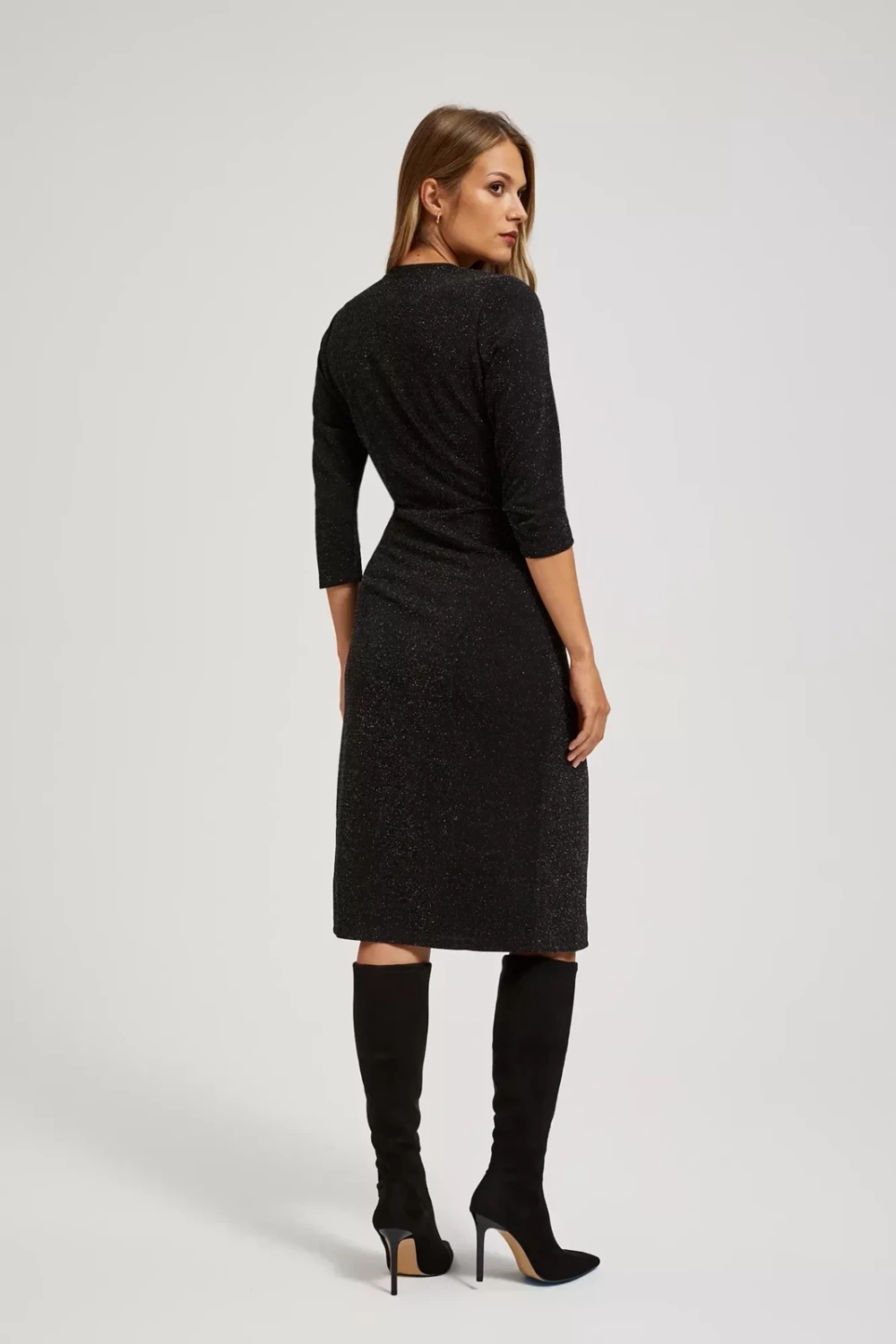 Marisse Dress Decorated With Metallic Thread