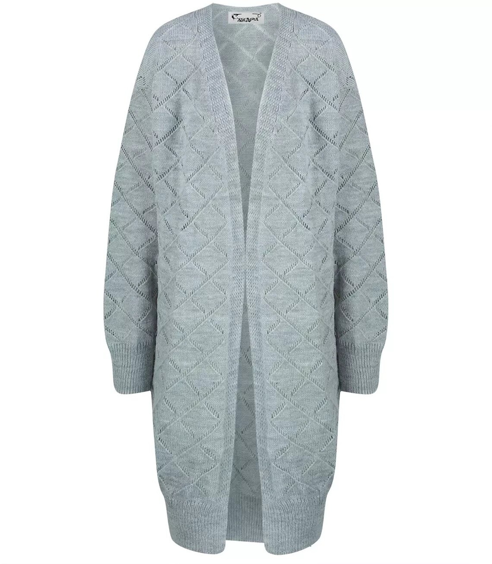 Pri Long warm openwork cardigan IZABELLA