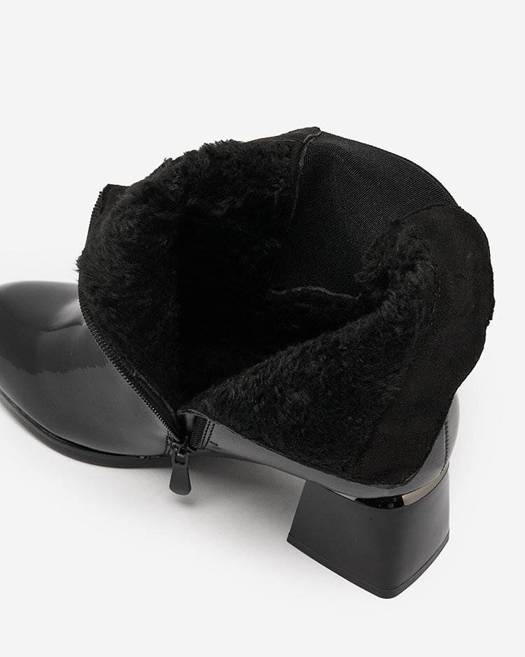 Resti Black women&#039;s boots on a low post Nekery