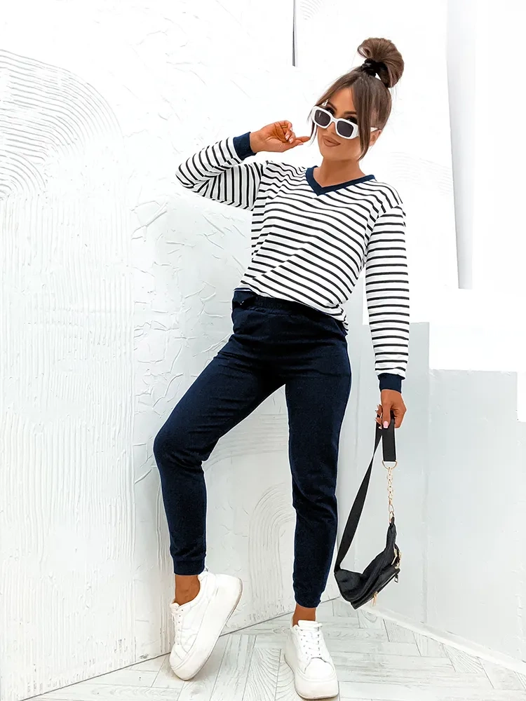 Resti Women's striped cotton set