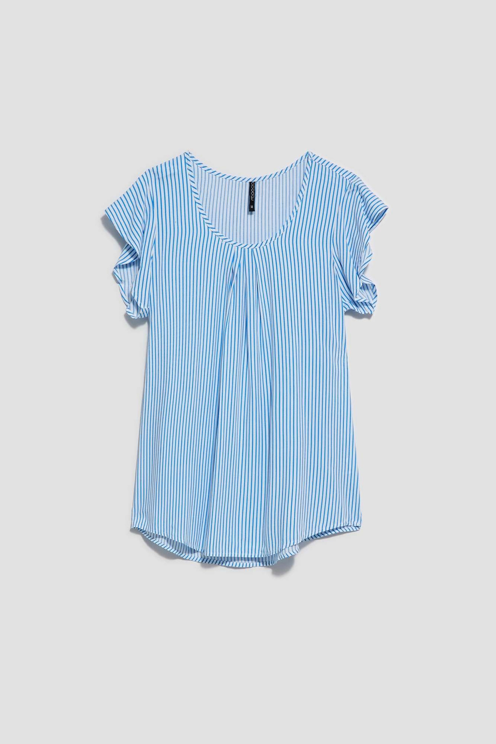 Marisse Women&#039;s Shirt L-Ko-4036 White_Fresh Blue