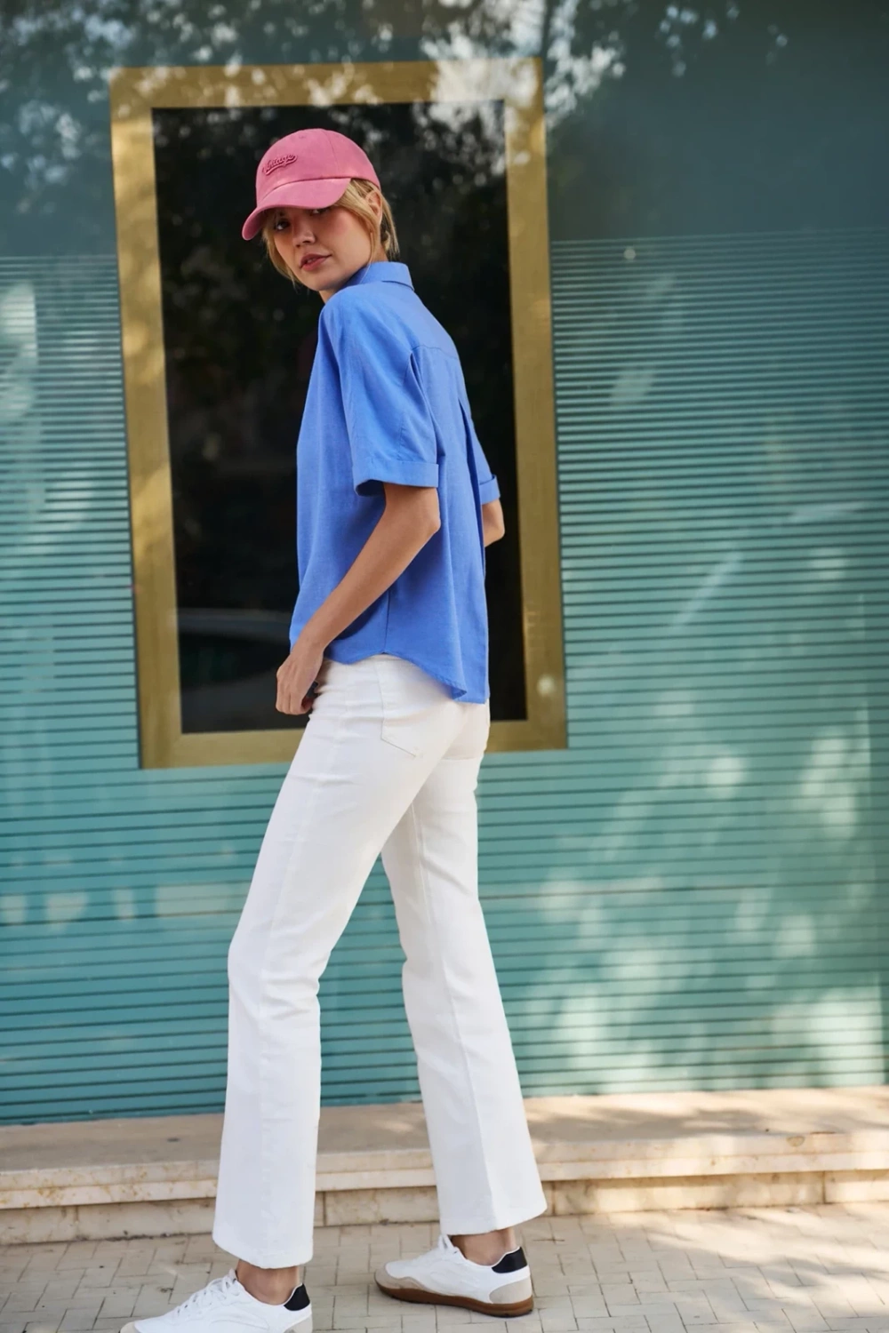 Marisse Women&#039;s Shirt L-Ko-4643 L.Blue Mel