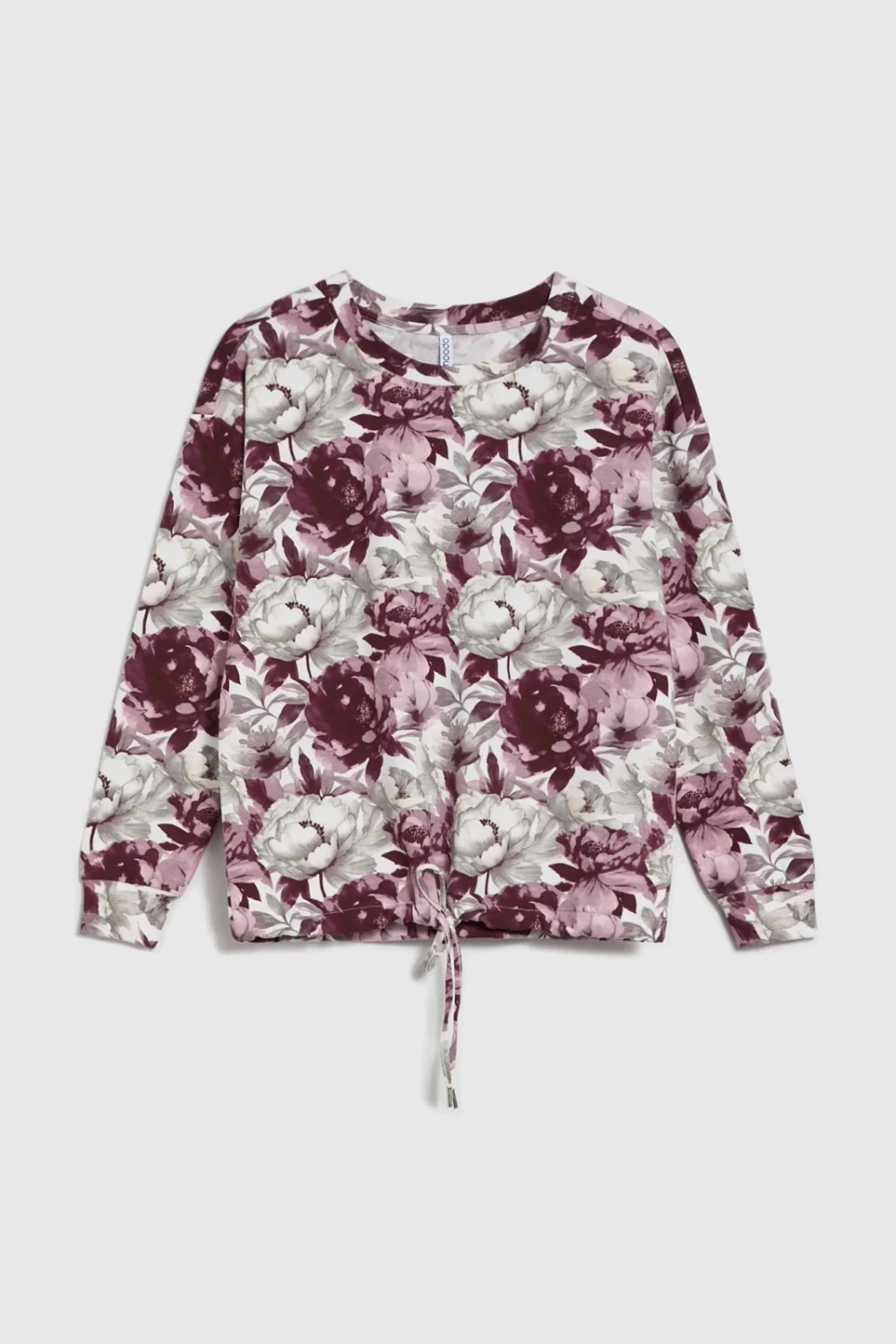 Marisse White Floral Sweatshirt