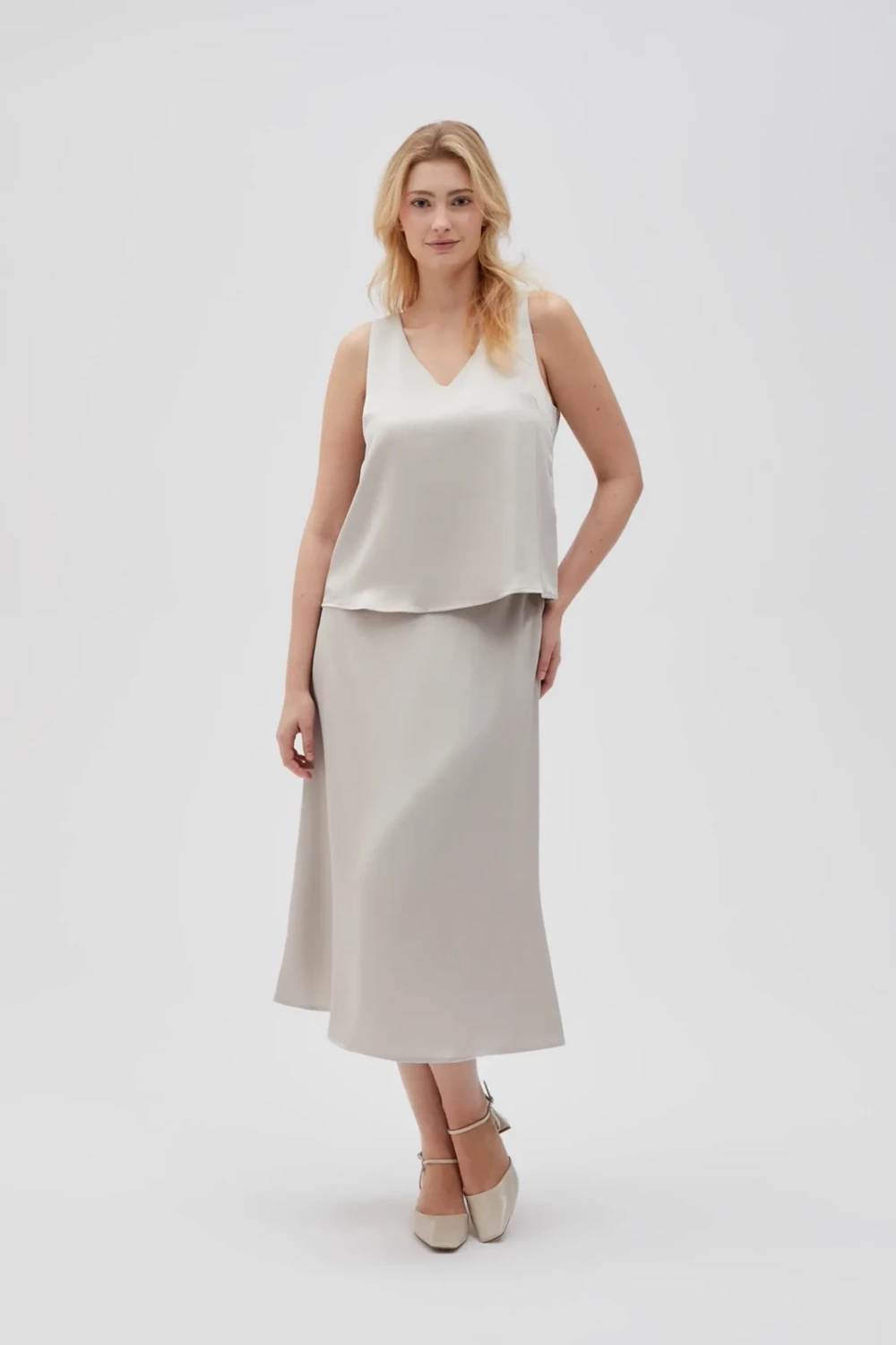 Marisse Women&#039;s Skirt L-Sc-4607 L.Beige