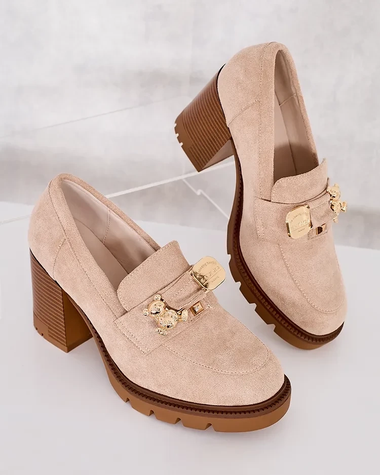 Resti Women&#039;s high stiletto moccasins Nezii