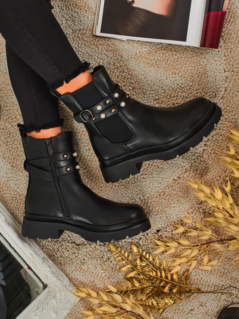 Resti Women's High Eco-Leather Ankle Boots Pearl Mist