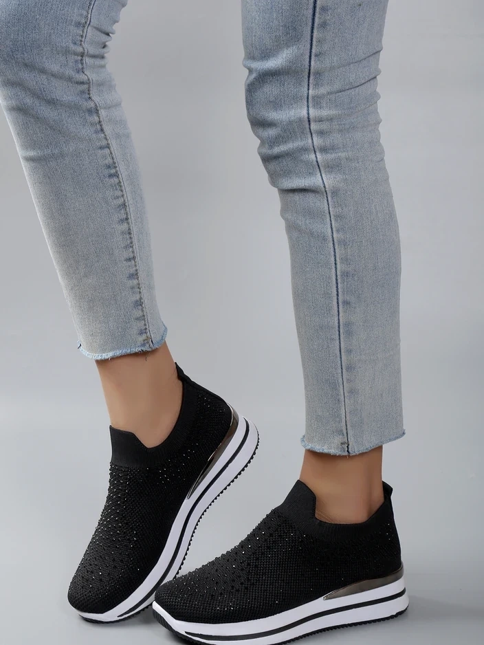 Resti Women&#039;s sports slip-on shoes with rhinestones Ceromie
