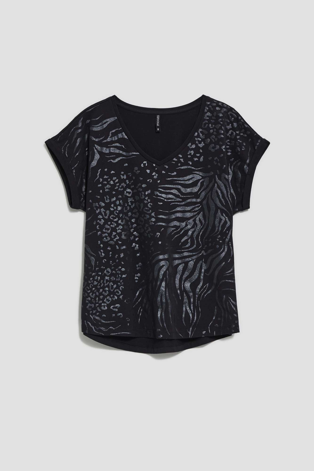 Cotton blouse with decorative print