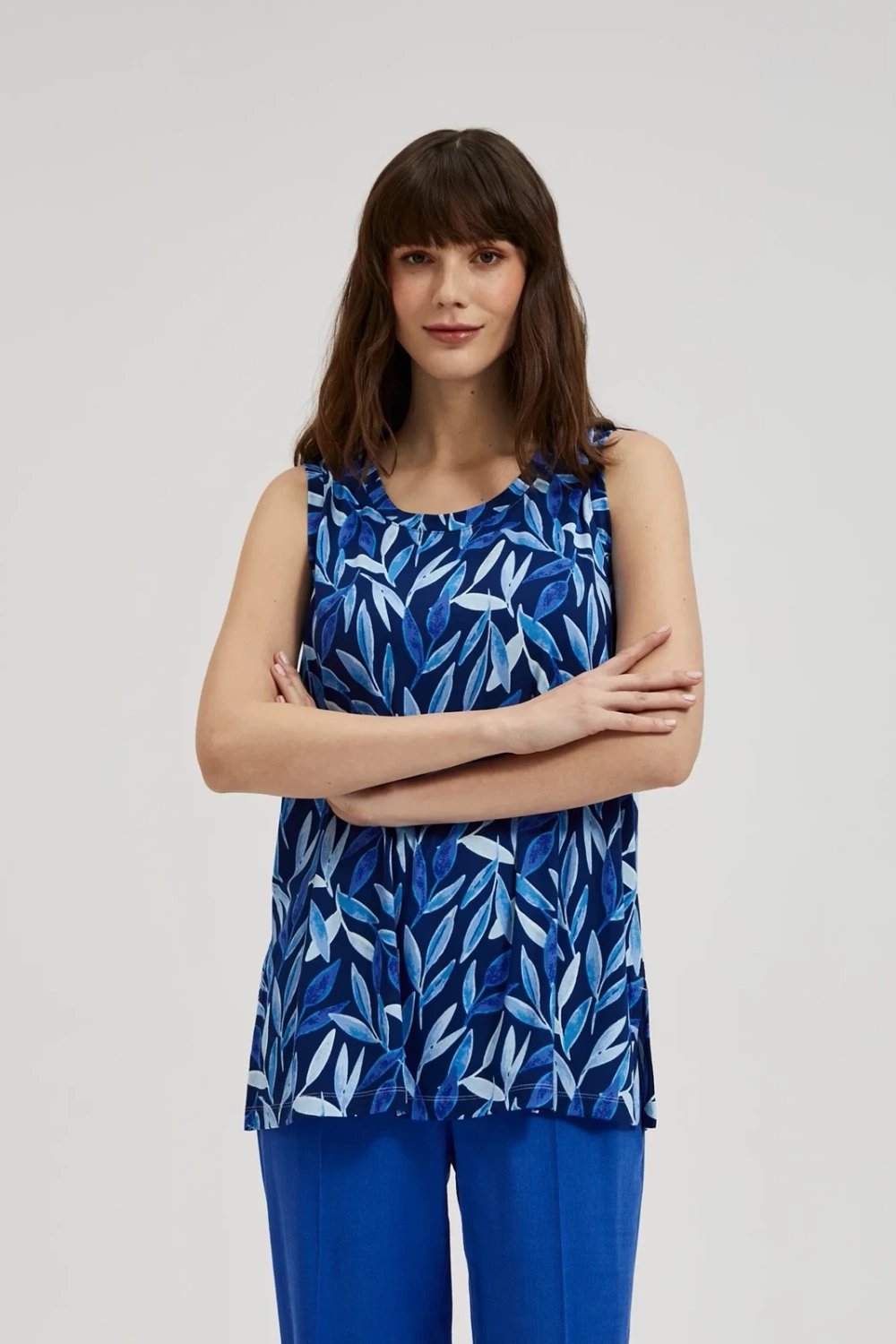 Marisse Women&#039;s Blouse L-Ts-4421 Navy