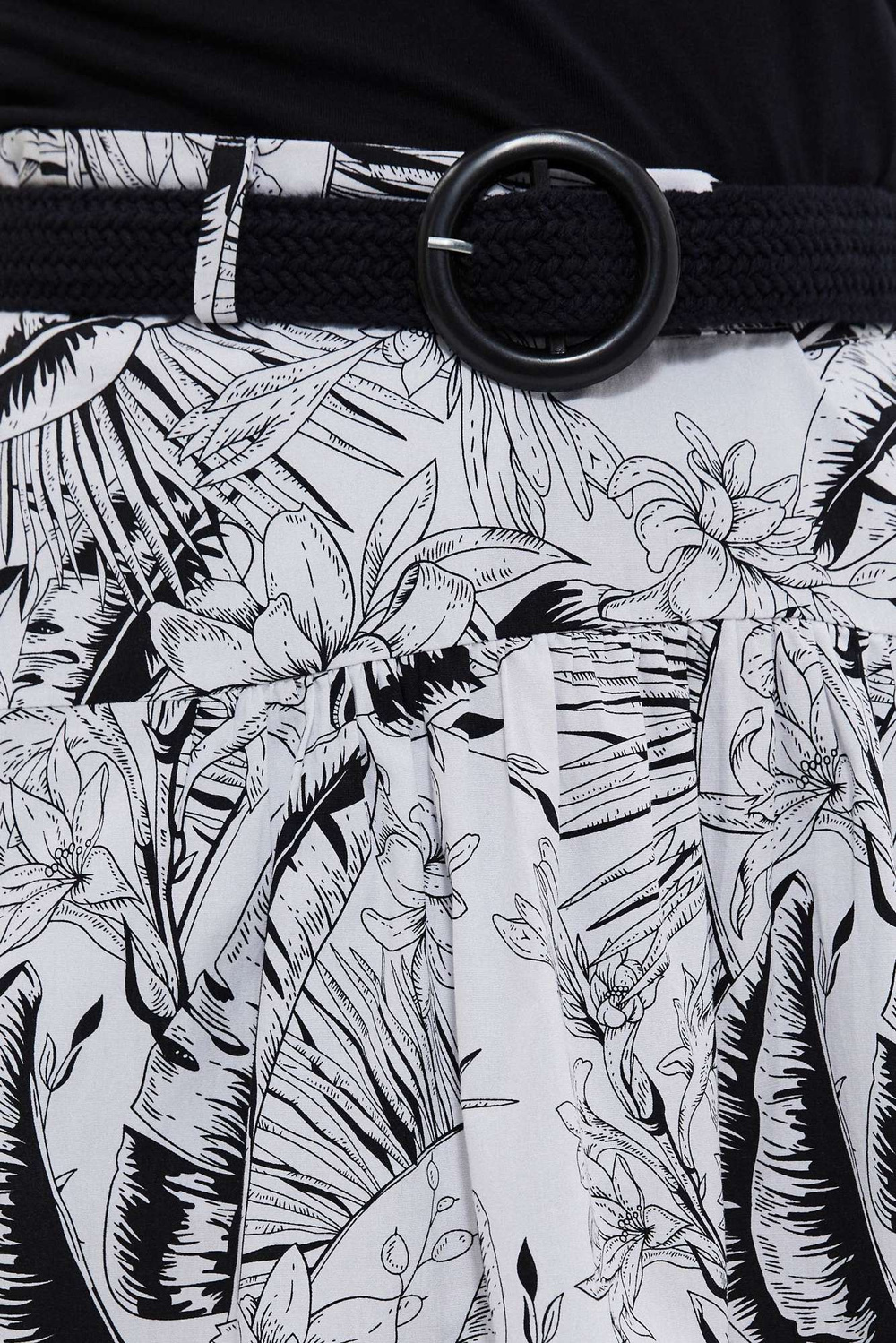 Patterned cotton skirt