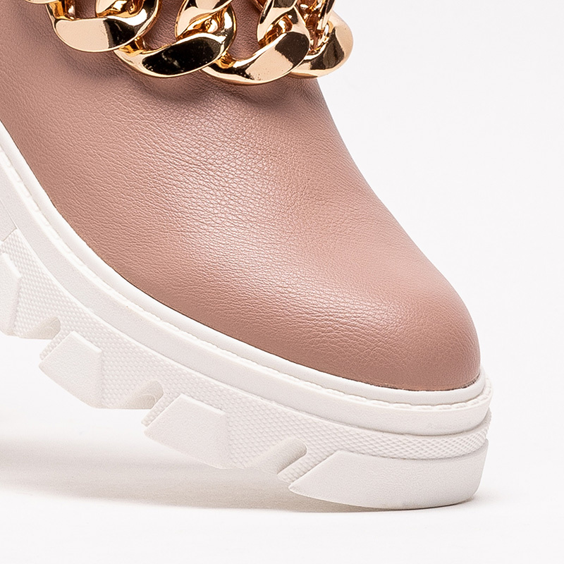Resti Pink women&#039;s boots with chain Tenkay - Footwear