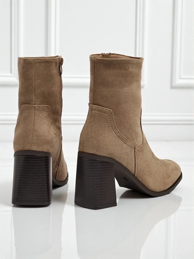 Resti Women's Rune Fast Faux Suede Heeled Ankle Boots