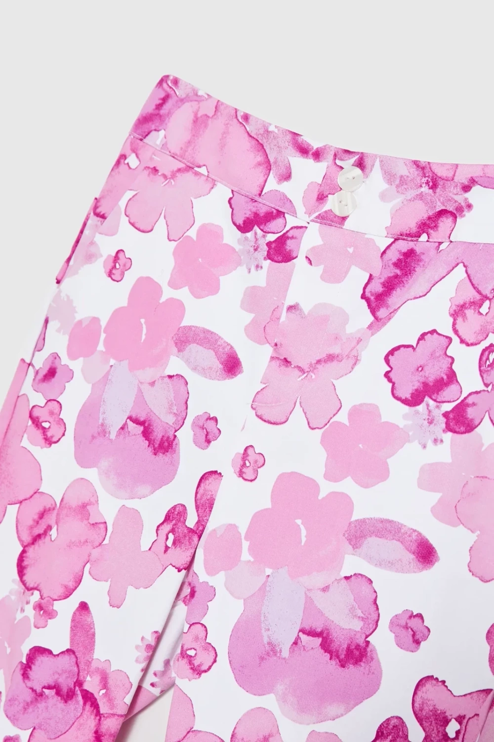 Women's patterned trousers MOODO - pink