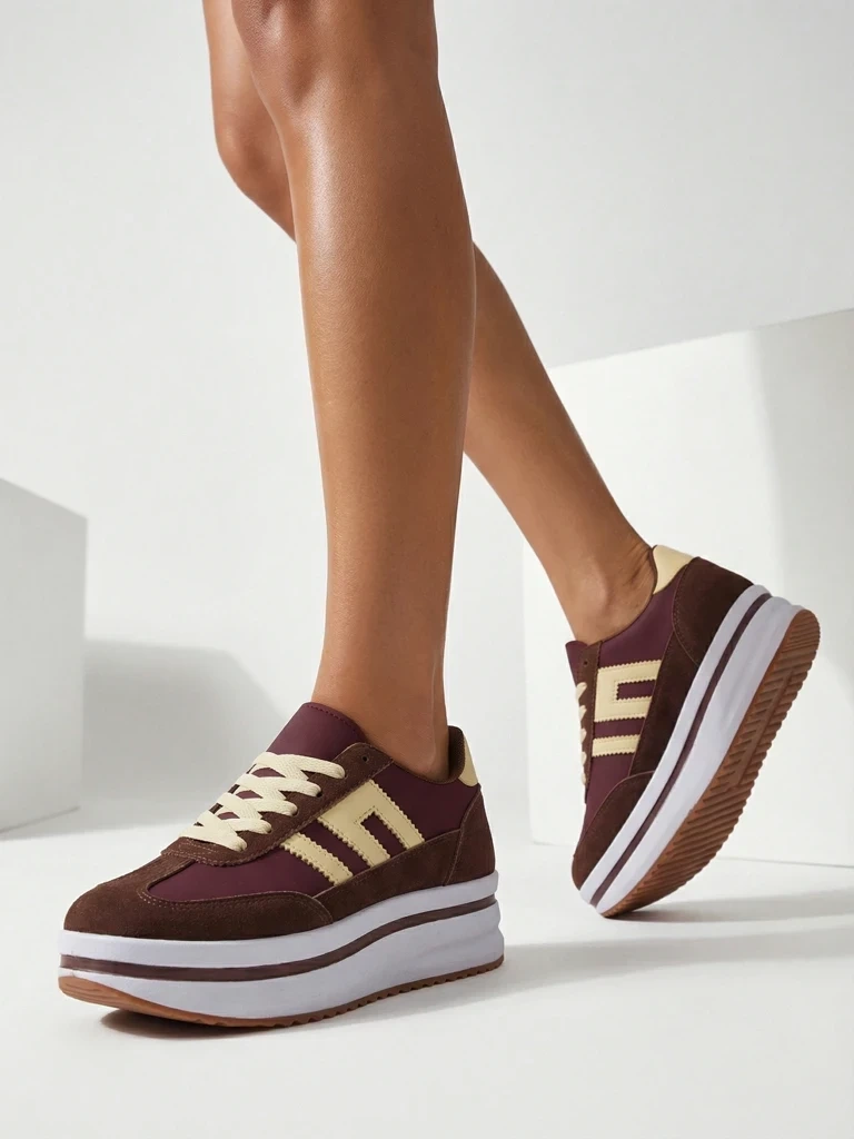 Дамски спортни маратонки на платформа