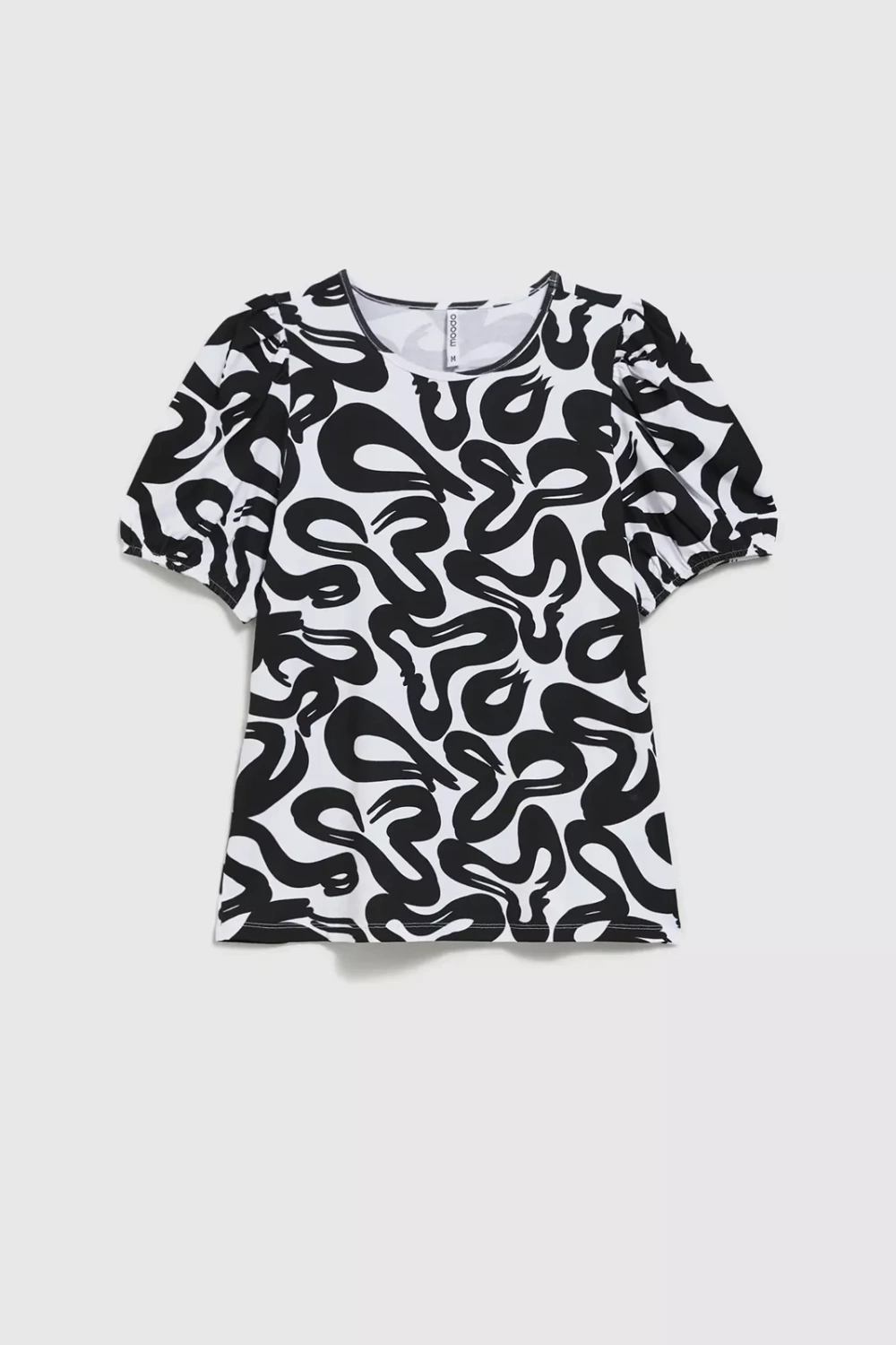 Marisse Women's Blouse L-Ts-4342 Black_White