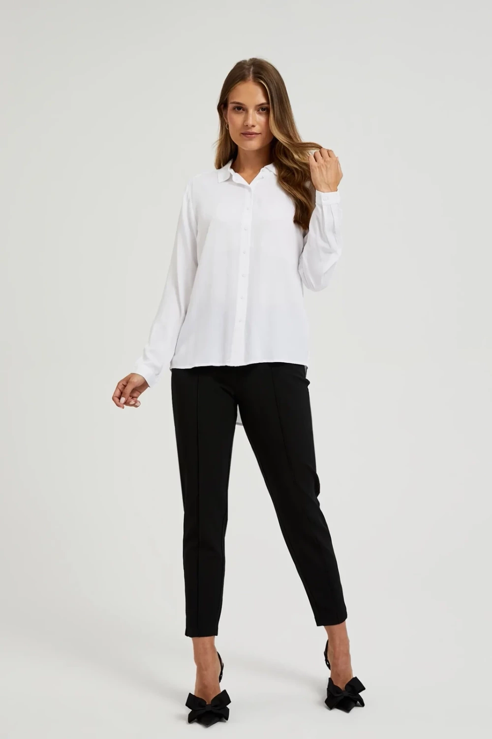 Marisse Women's Shirt L-Ko-4600 White