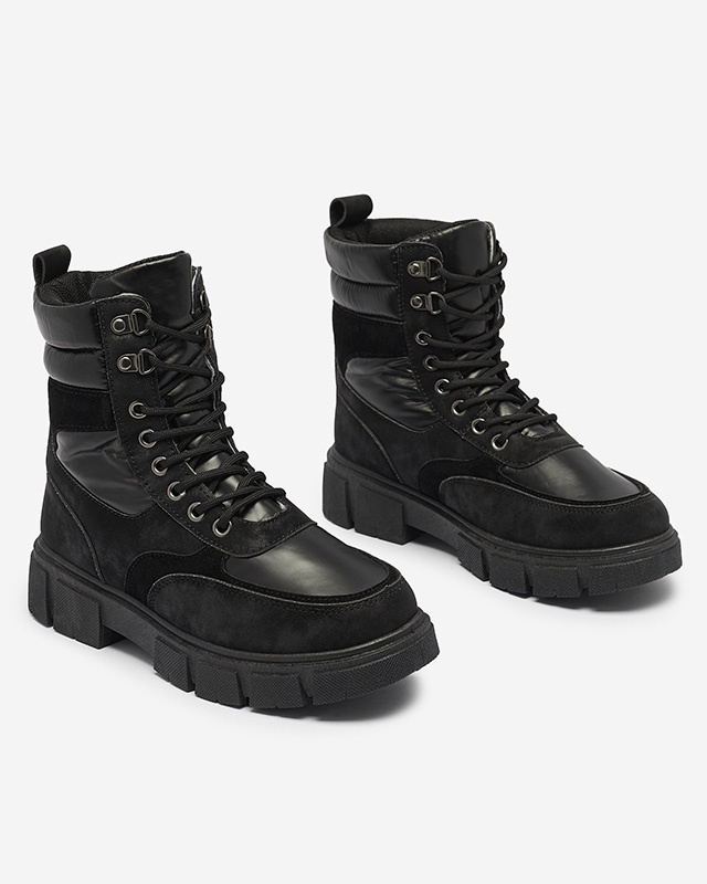 Resti Black women&#039;s insulated trapper boots Kasemi- Footwear