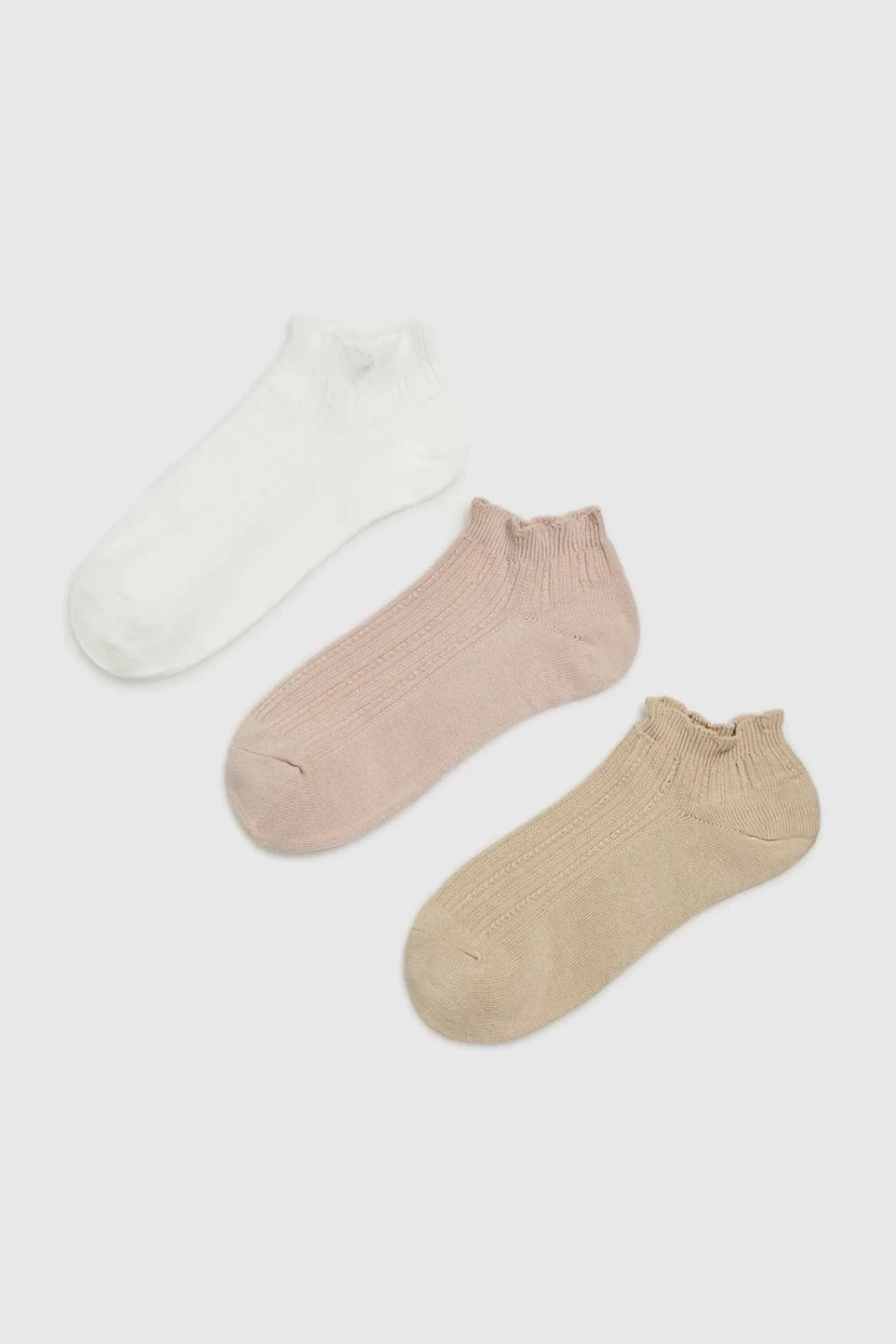 Marisse Women&#039;s Socks L-Sk-4609 Off White