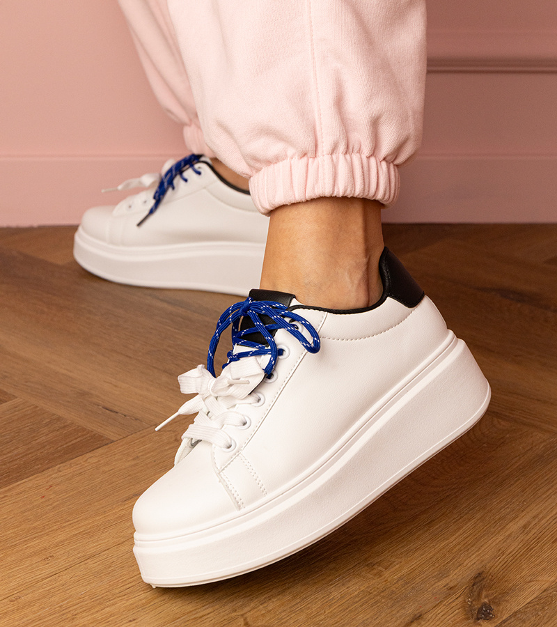 marka niezdefiniowana White sports platform sneakers Kler