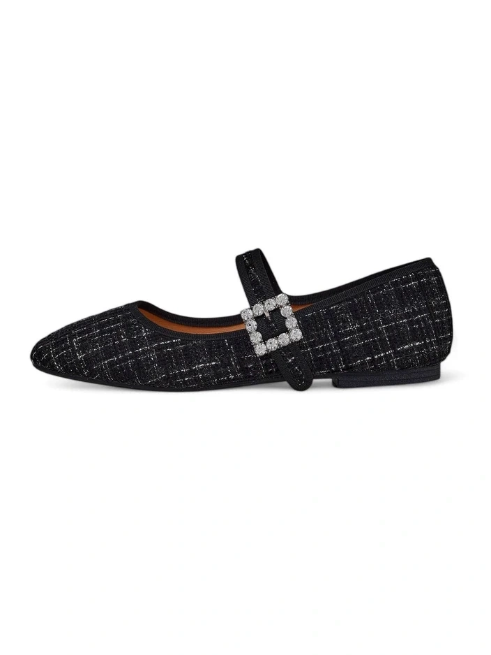 Resti Women&#039;s checked ballerinas with a buckle and strap Riffos