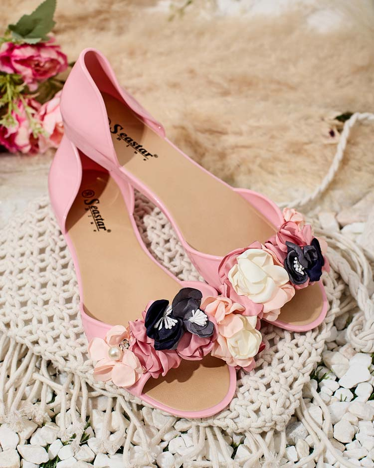 Resti Rubber ballerinas with flower Koddies