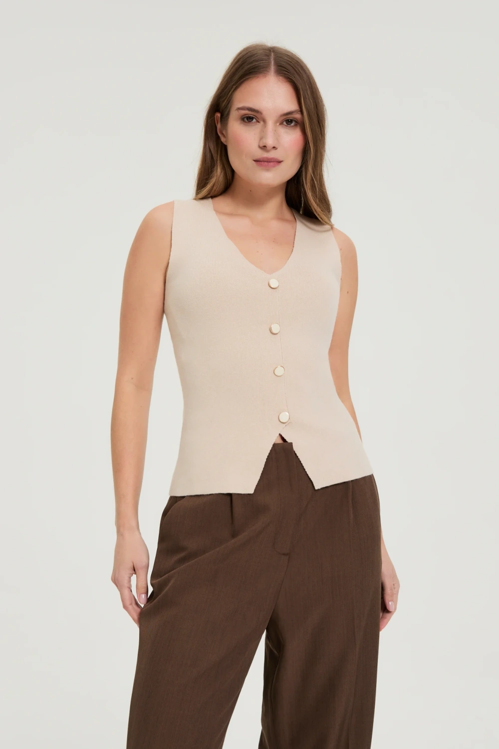 Ženski top Marisse L-TS-5006 bež