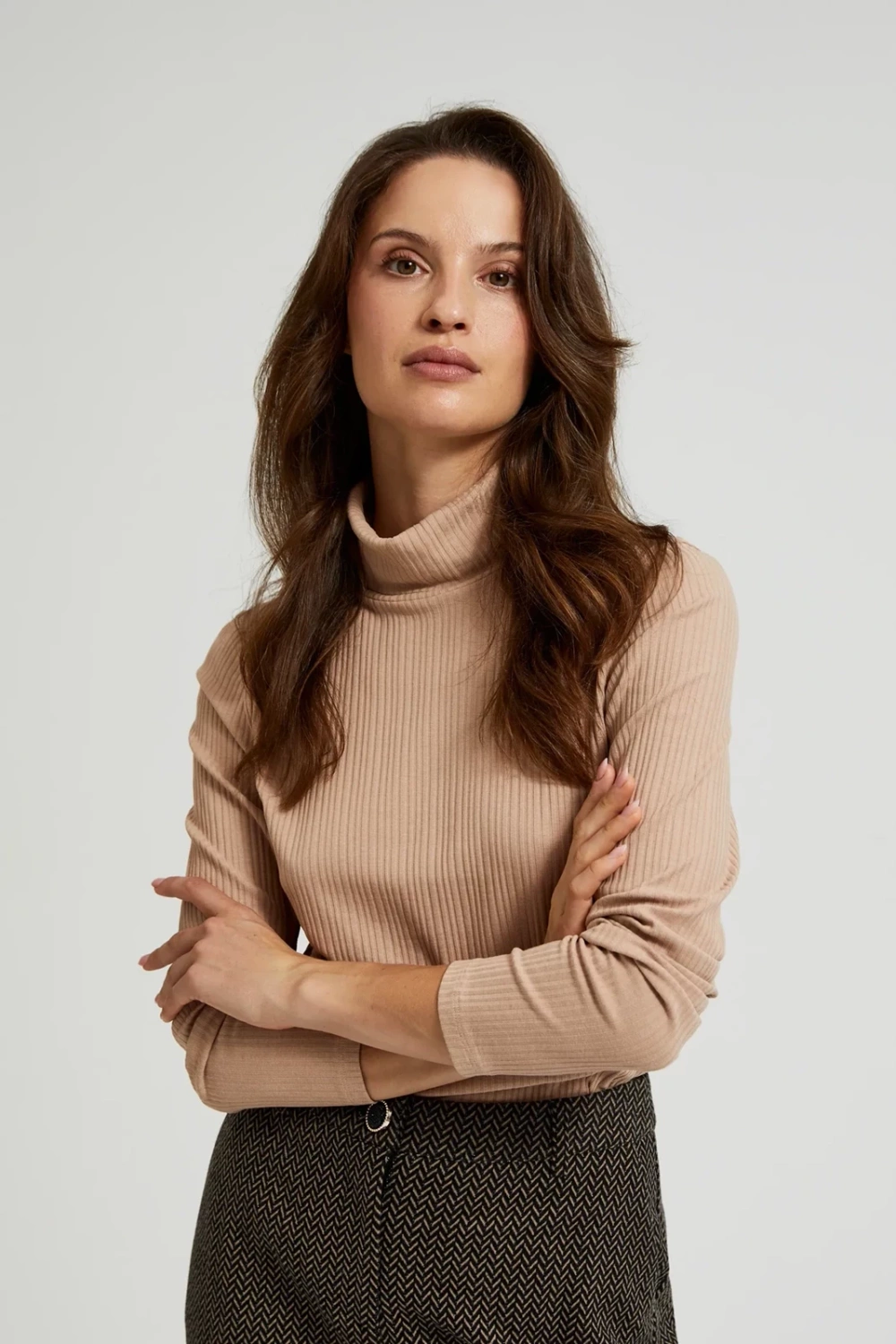 Marisse Women&#039;s Blouse Z-Ts-4514 L.Brown