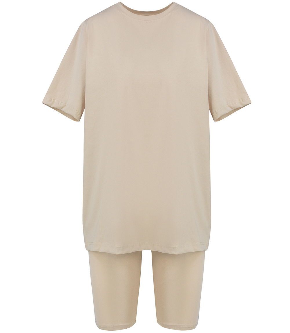 Pri Set of cotton t-shirt oversize shirt short leggings SPIREL