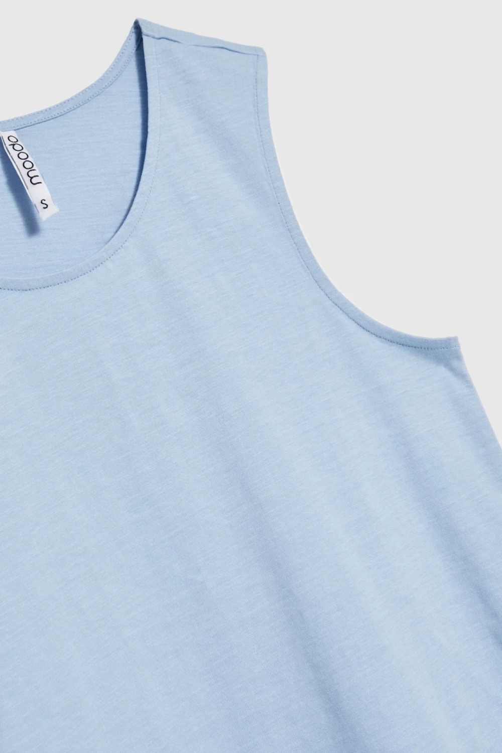 Marisse Asymmetrical Blue Top