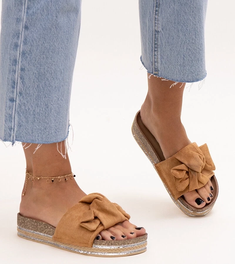 Gemre Papuci maro cu talpă masivă Peletra