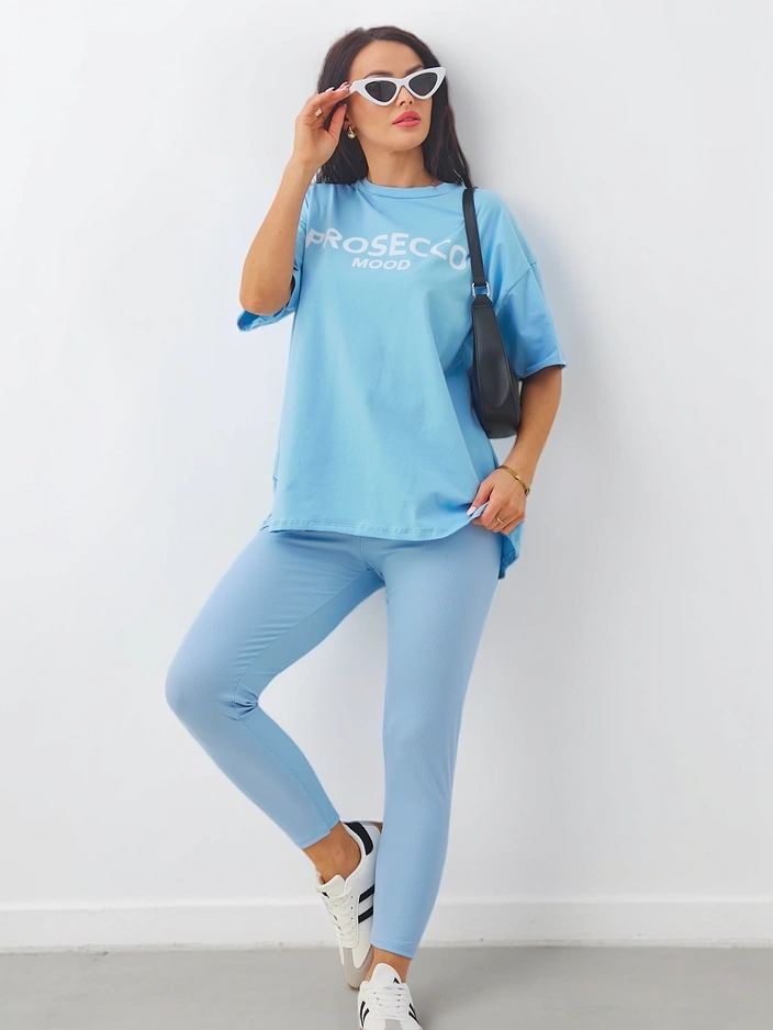 Resti Cotton women's set with short sleeves and leggings