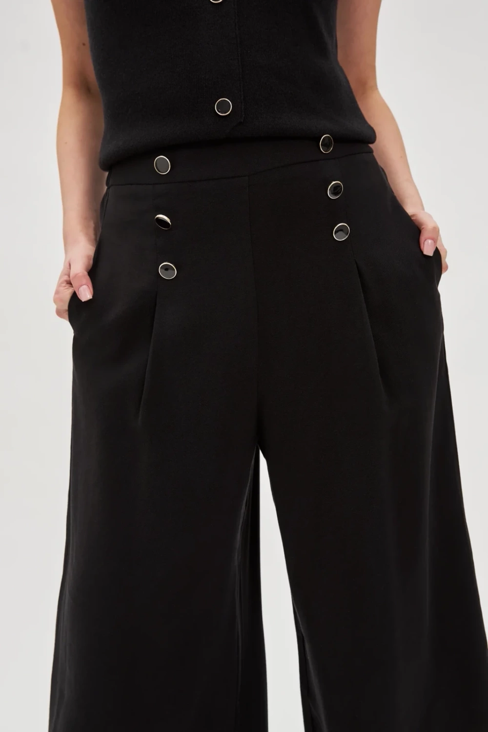 Marisse Women's Trousers L-Sp-4634 Black