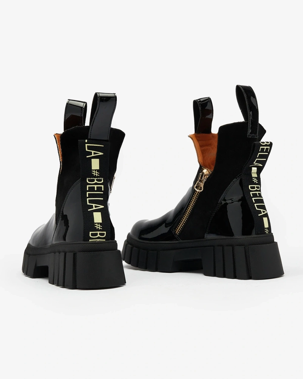 Resti Black women&#039;s patent leather insulated Eratra boots