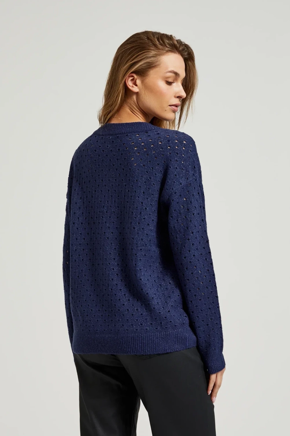Marisse Women&#039;s Sweater Z-Sw-4520 Navy