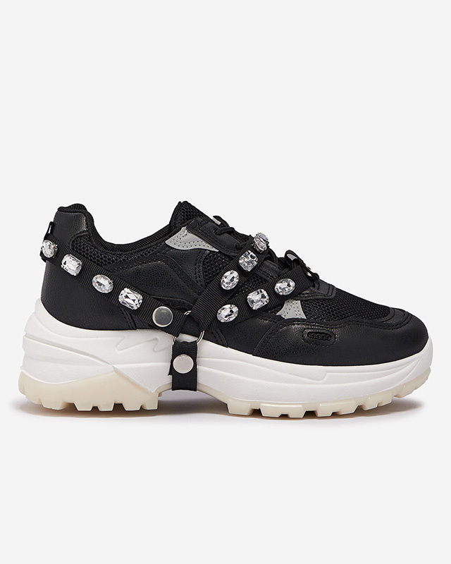 Resti Black women&#039;s sneakers with a thick sole Natsumi - Footwear
