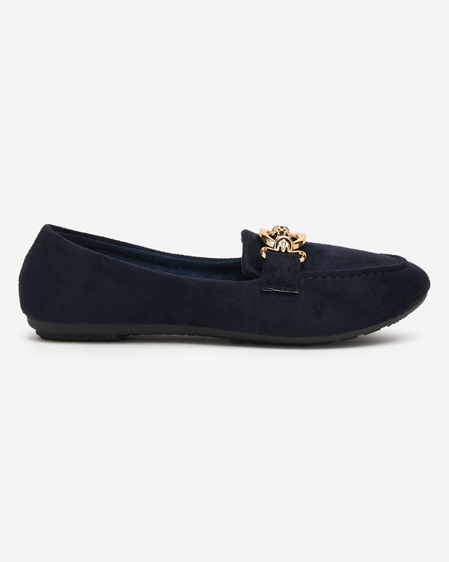 Resti Eco-suede navy blue Brussi loafers - Footwear