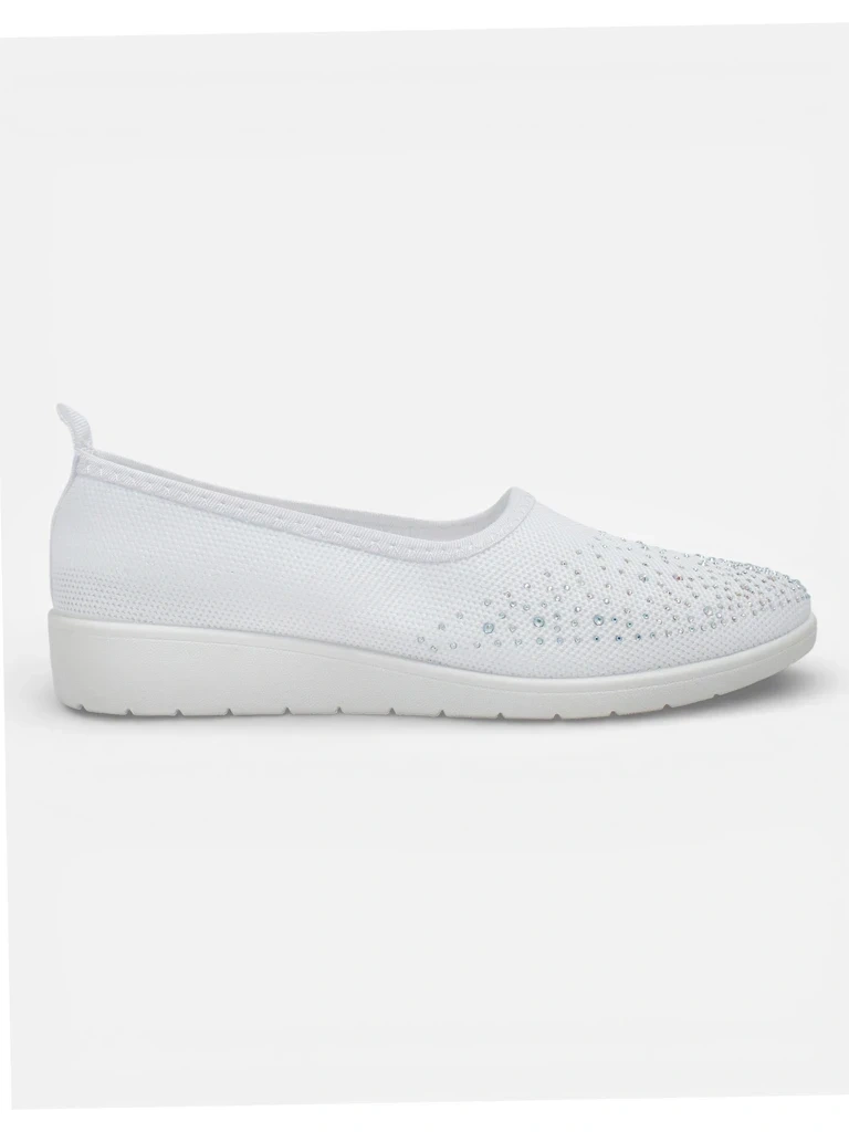 Dámske Slip-On Topánky s Kamienkami