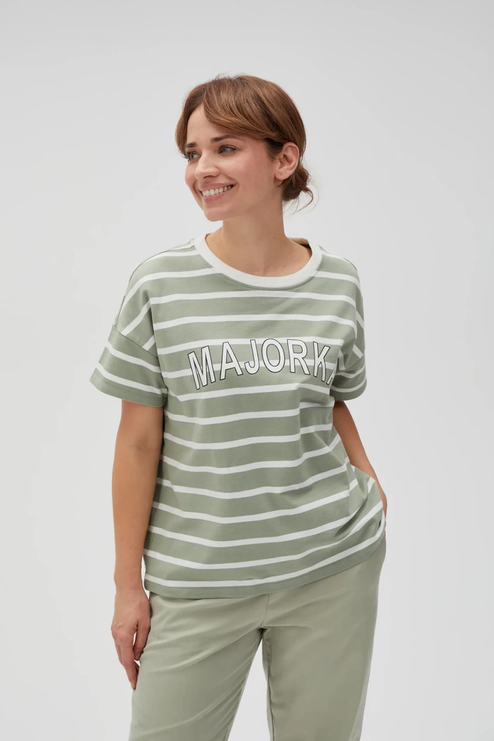 Marisse Women&#039;s Sweatshirt L-Bl-4601 Olive