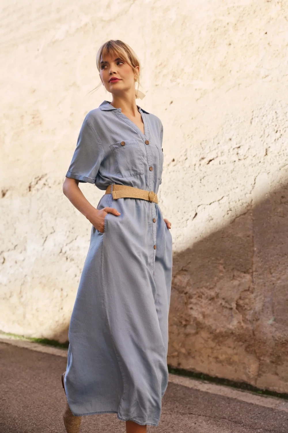 Marisse Women&#039;s Dress L-Su-4621 Blue