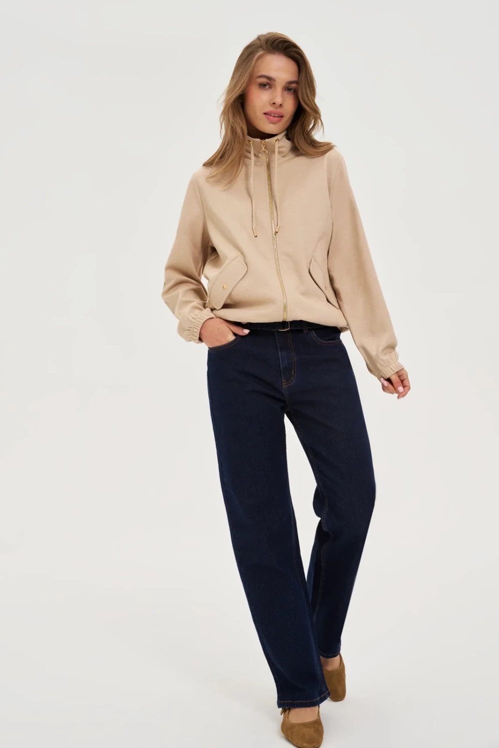 Marisse WOMEN'S SWEATSHIRT Z-BL-4811 BEIGE