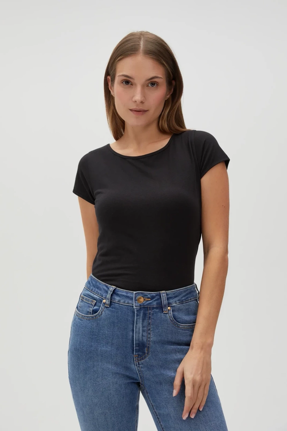 Marisse Women&#039;s T-Shirt L-Ts-4622 Black